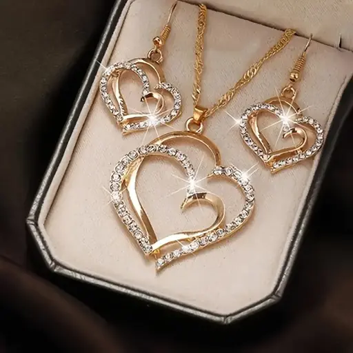  3 pièces pour Femme avec Cœur de Pêche