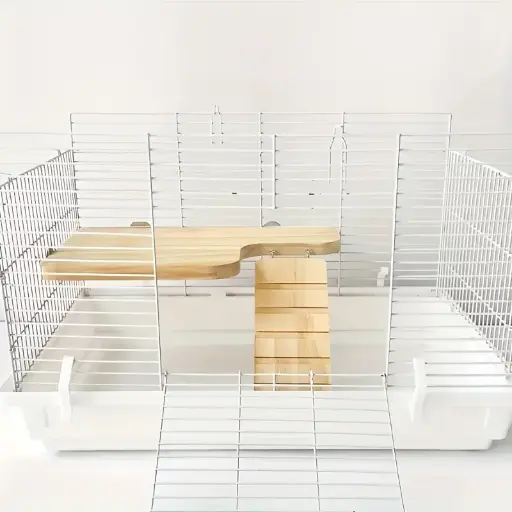 Plateforme de Jeu en Bois Durable pour Hamsters avec Échelle Étanche 