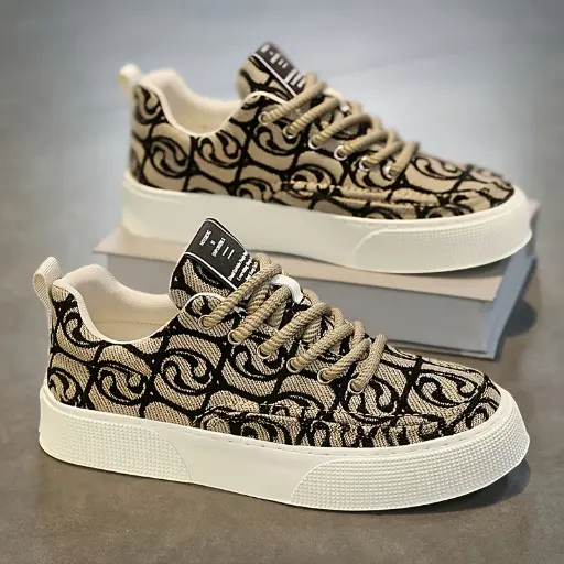 Baskets Basses en Toile pour Hommes