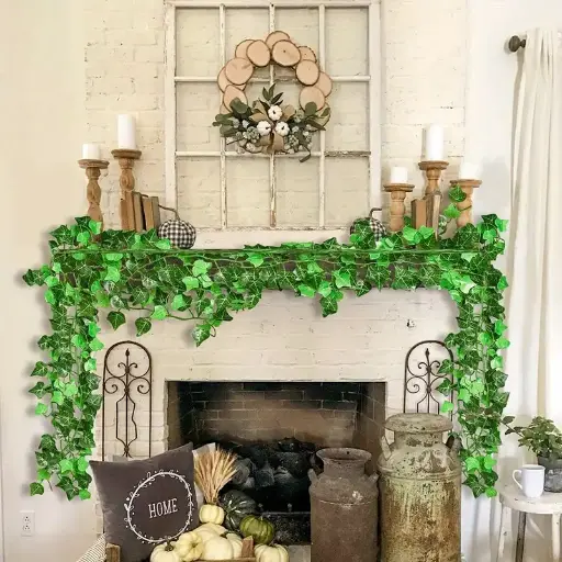 Décoration 6 Pièces de Lierre Artificiel Suspendu