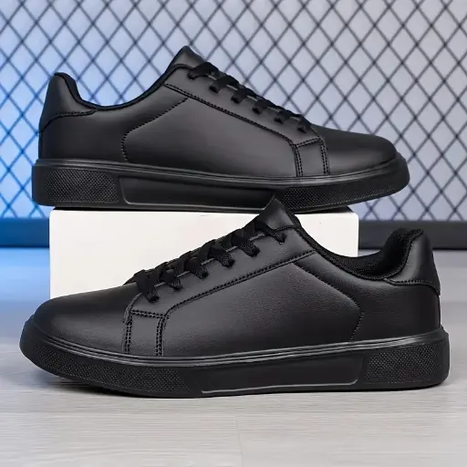 Baskets Basses Noires Élégantes pour Hommes