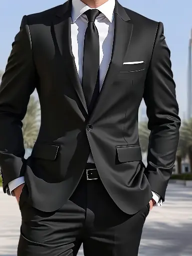 Costume deux pièces décontracté pour homme 