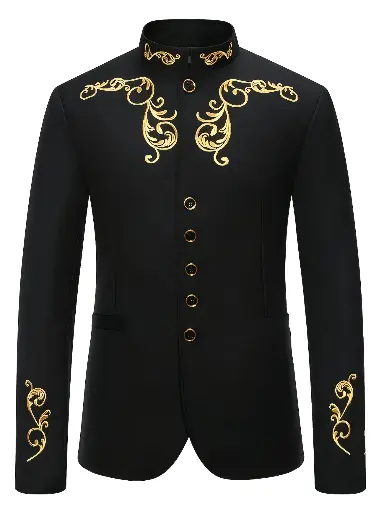 Costume de mariage brodé pour homme