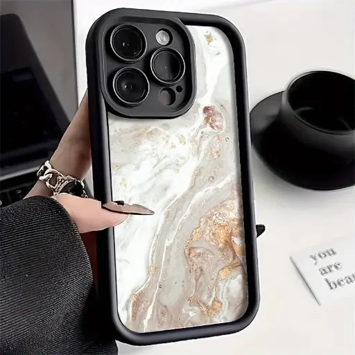 Coque de téléphone iphone mat à motif marbré 
