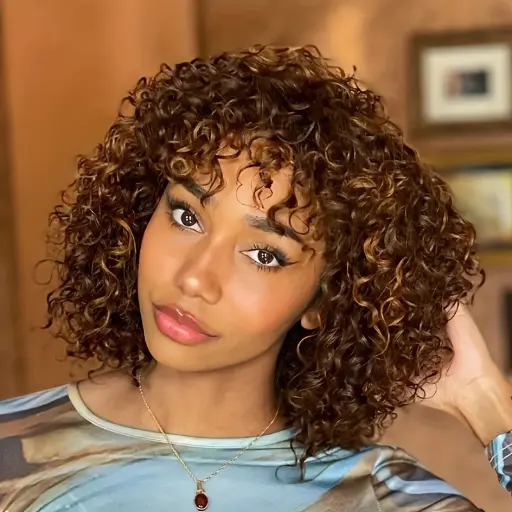 Perruques en Cheveux Naturels P1b/30 - Perruques Afro Bouclées Kinky