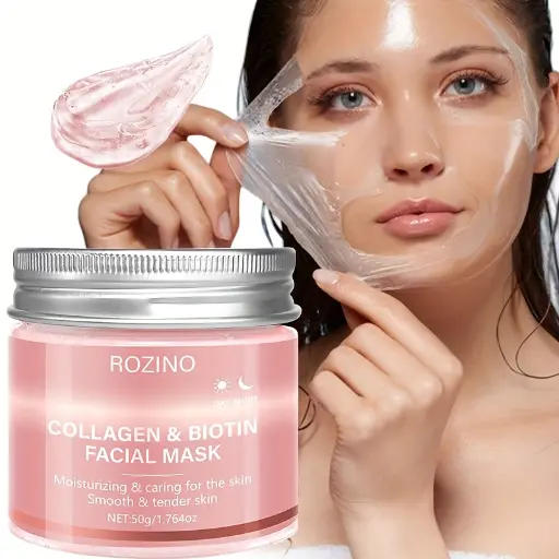 Masque Visage Jour et Nuit Collagène et Biotine pour le Visage