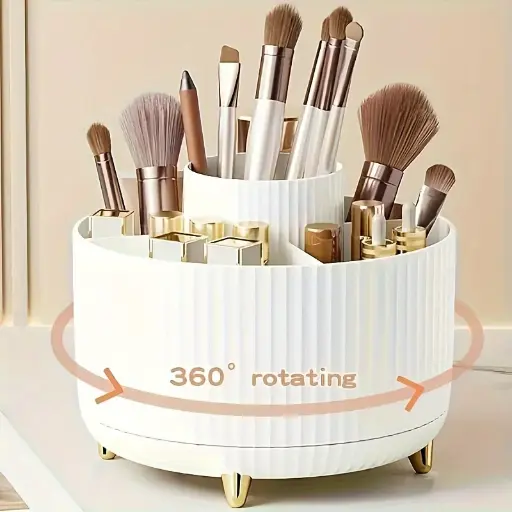 1pc ABERZEY Organisateur de Maquillage Rotatif 360°
