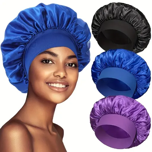 Bonnet élastique satiné extra large