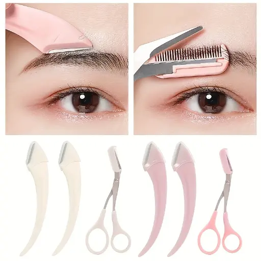 3 pièces/SET Kit de manucure de sourcils ambidextre
