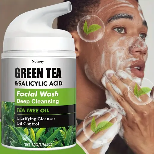 Nettoyant Visage à l'Extrait de Thé Vert et Acide Salicylique