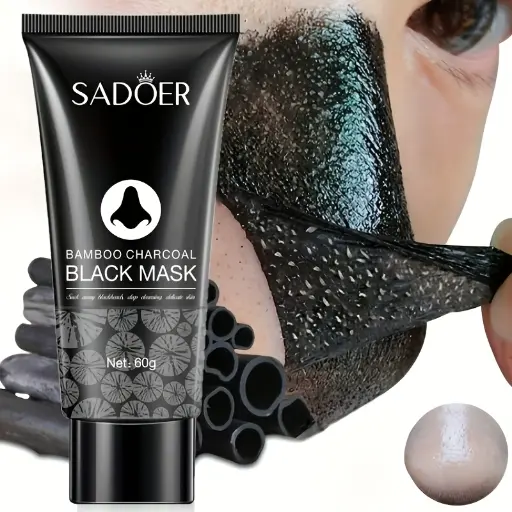 Masque Visage Noir à Base de Charbon de Bambou