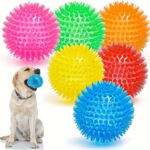 2 Balles à Mâcher pour Chien, Jouets à Dents pour Chiots