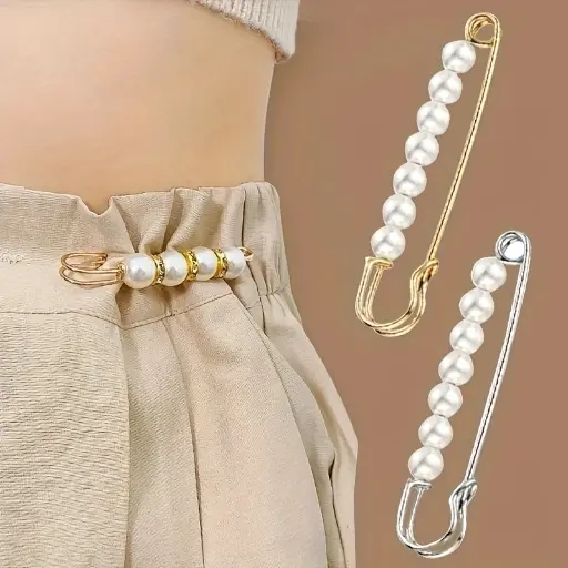 4 épingles à ceinture perles fantaisie