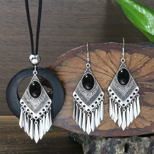 Ensemble de Bijoux Style Royal Vintage pour Femme