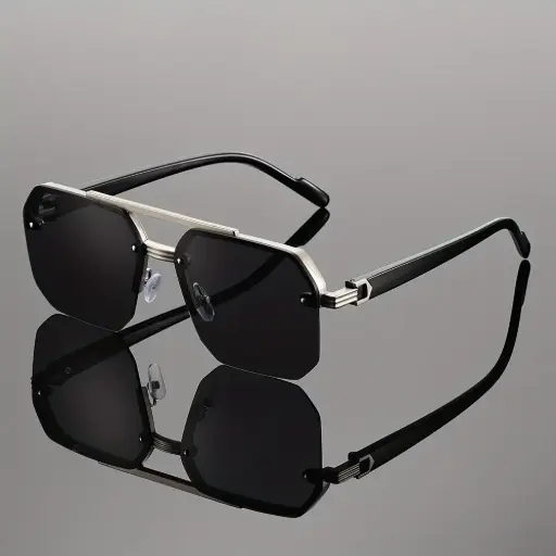 Lunettes carrées pour hommes - Anti-éblouissement