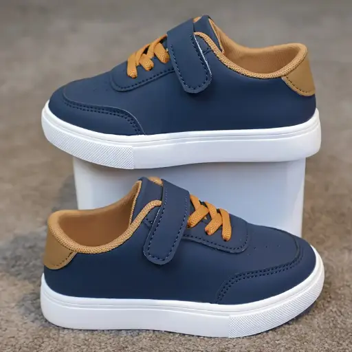 Baskets bleu marine pour jeunes garçons et filles